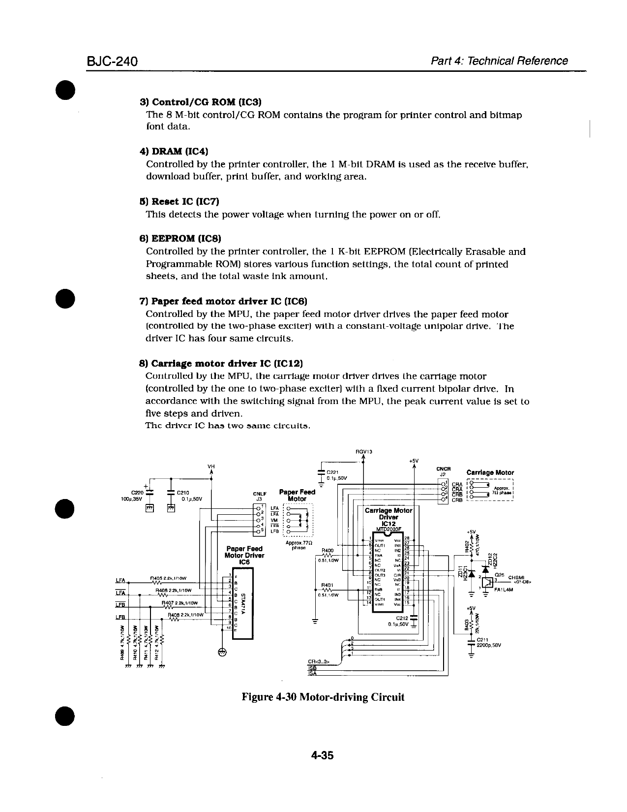 Canon BubbleJet BJC-240 Service Manual-5